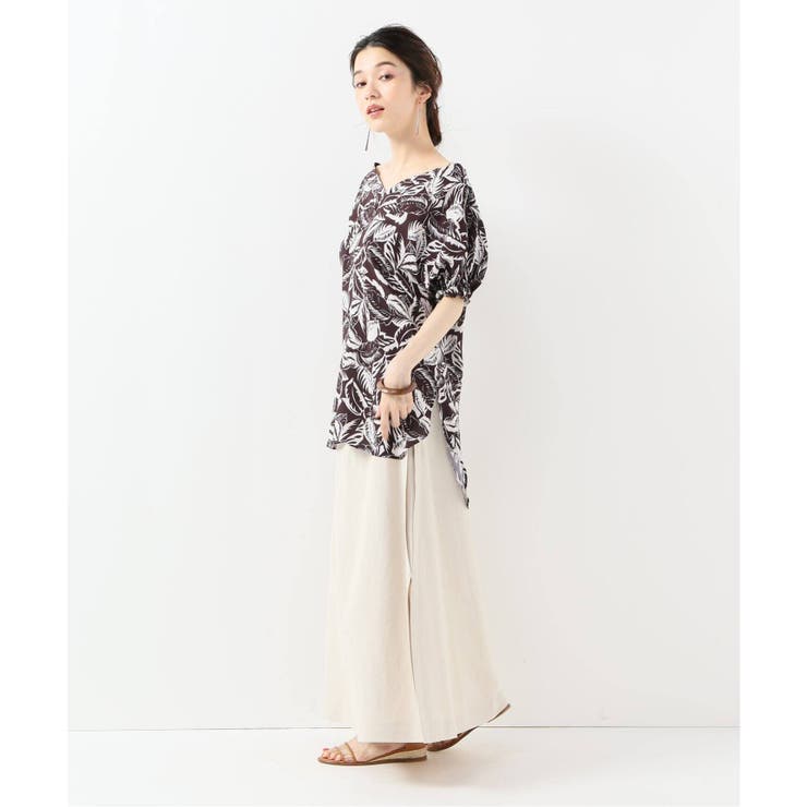 【未使用】NOBLE ボタニカルプリントブラウス NOBLE]#ボタニカルプリントブラウス[品番：BYCW0004069]｜B.C STOCK