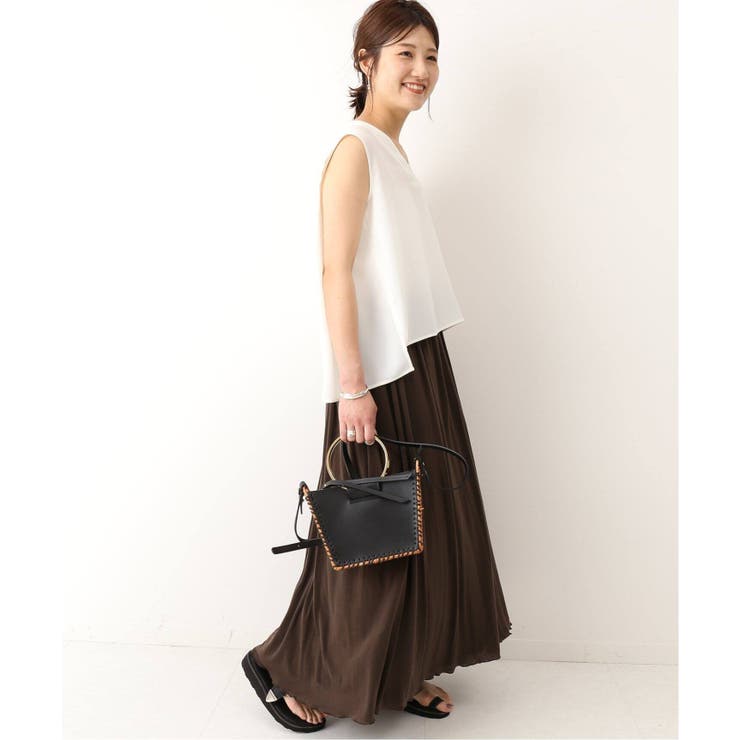 NOBLE]バックタックVネックブラウス◇[品番：BYCW0004070]｜B.C STOCK 
