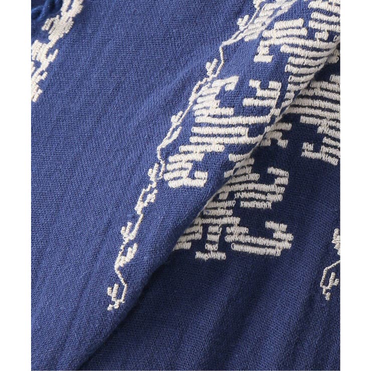B.C STOCK]ダブルガーゼ刺繍ブラウス[品番：BYCW0004663]｜B.C