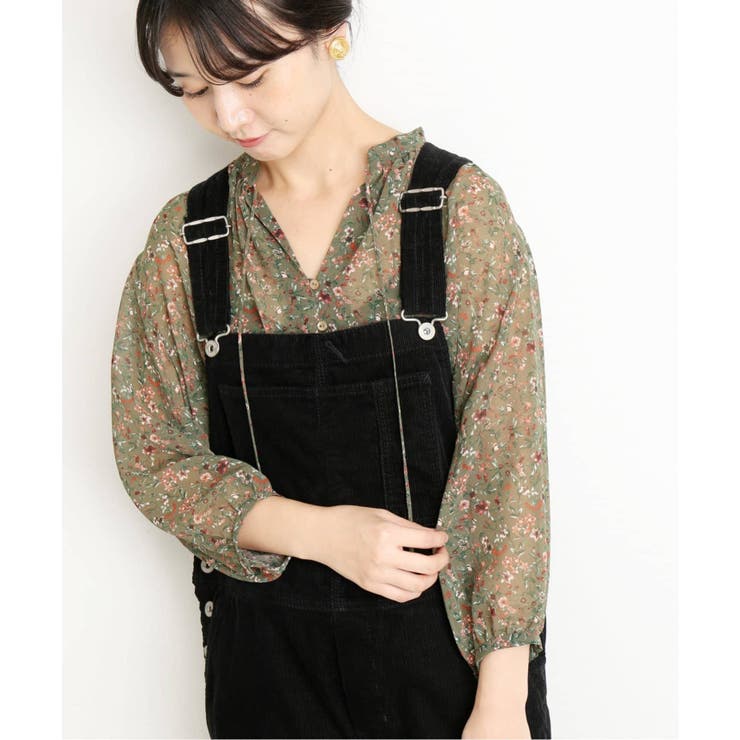 SLOBE IENA］LISA フラワープリントブラウス◇[品番：BYCW0003490