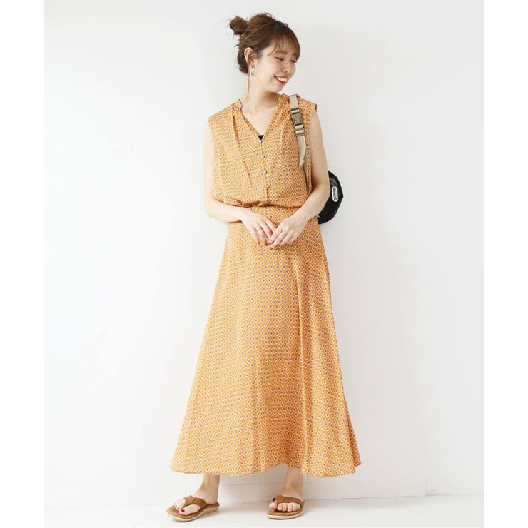 Spick and Span＞ #Deveaux プリントギャザースカート◇[品番  