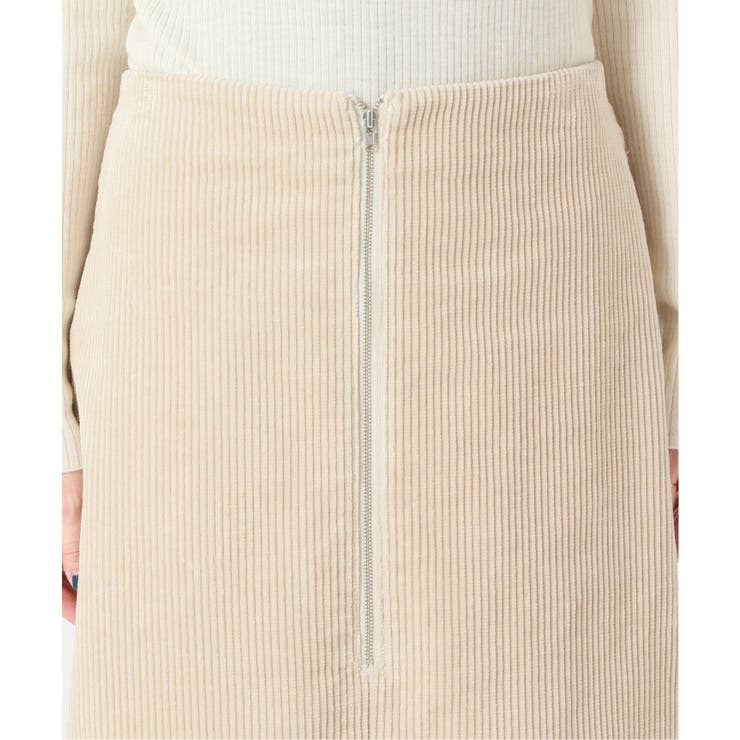 フトコールフロントZIPスカート◇[品番：BYCW0000142]｜B.C STOCK  