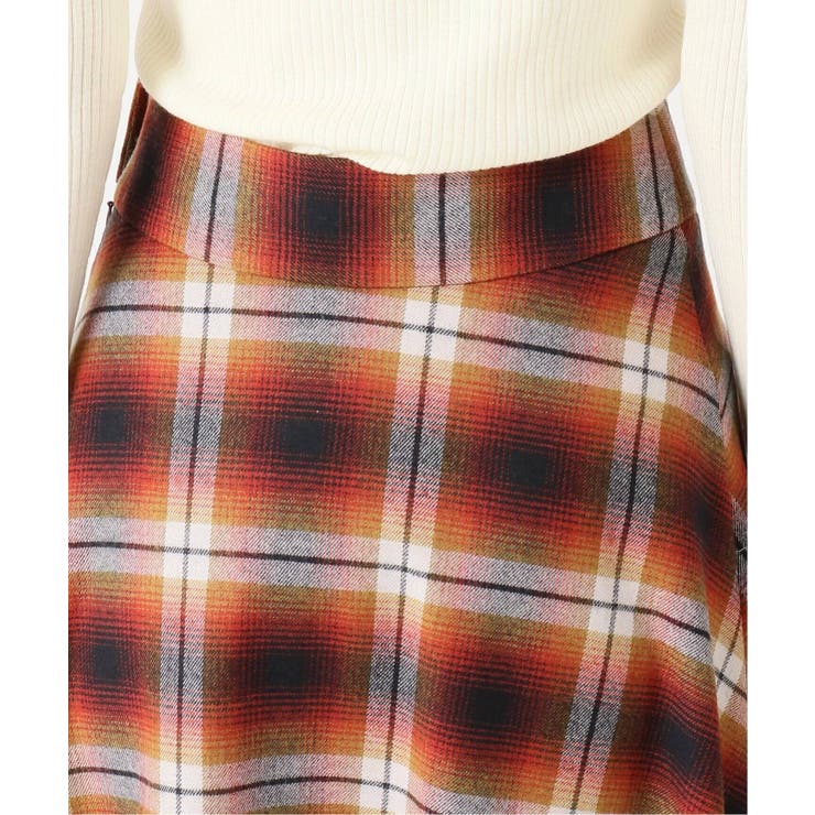 チェックソフトフレアースカート◇[品番：BYCW0000143]｜B.C STOCK  