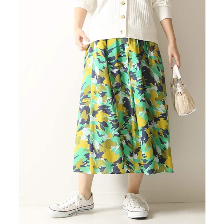 Spick and Span]カモフラージュプリントギャザースカート◇[品番