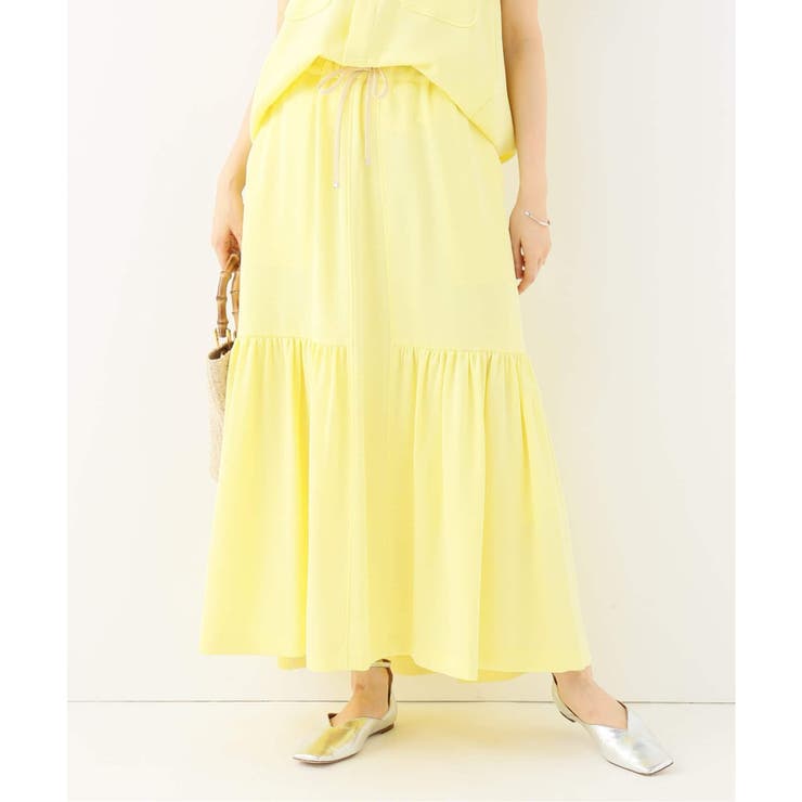 スカート UJOH Gathered Maxi SKT Gathered Maxi SKT(2 LIGHT GREY): UJOH: WOMENS｜ STUDIOUS ONLINE