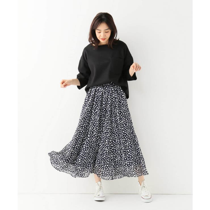 【2019SS】 B.C STOCK レオパード柄のギャザースカート