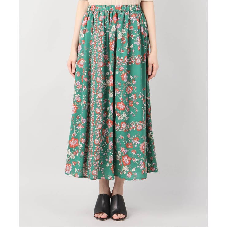 ベネチアングラス　ガラス製女性像 花柄スカート VIS｜小花柄バルーンスカート | Rakuten Fashion(楽天