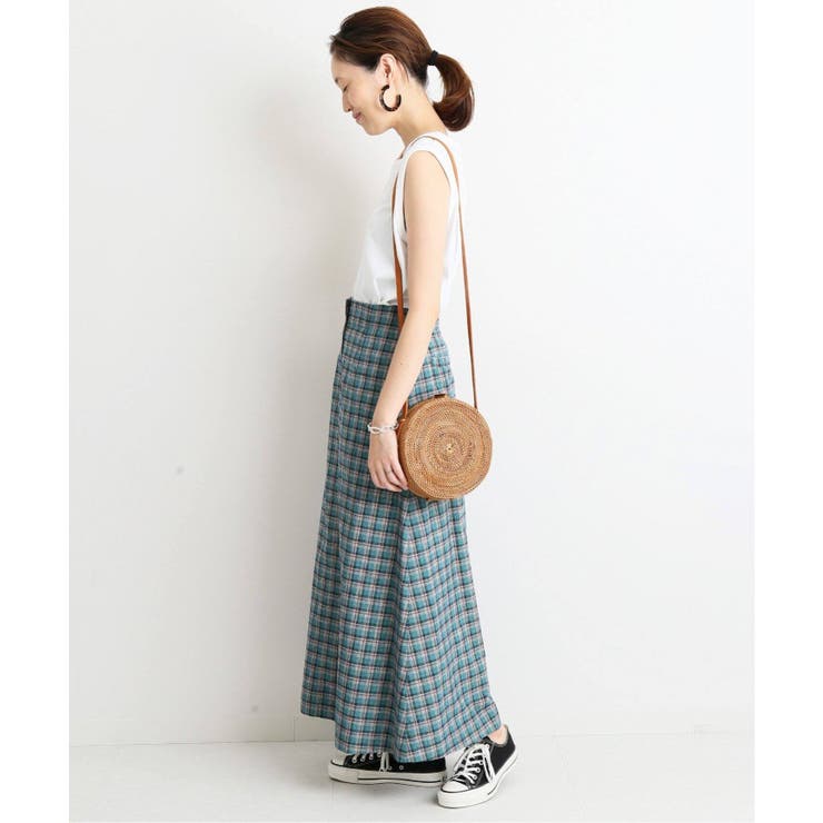 SLOBE IENA】カラーチェックAラインスカート◇[品番