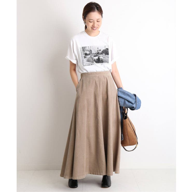 SLOBE IENA スローブイエナ】コールロングフレアスカート◇[品番