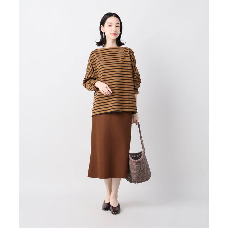 plage washable fibrilロングスカート キャメル PLAGE ロングスカート