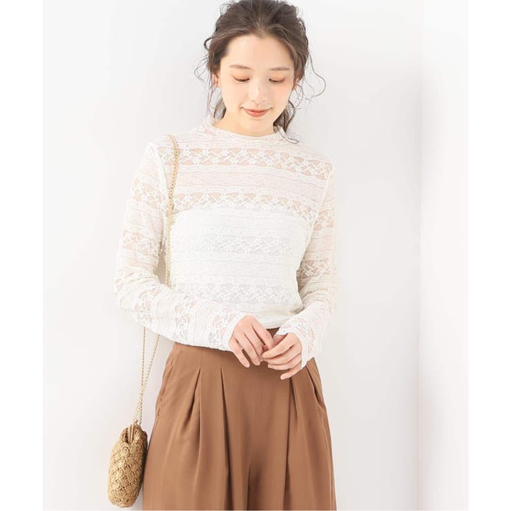 Spick and Span]ストレッチレースハイネック[品番：BYCW0003891]｜B.C