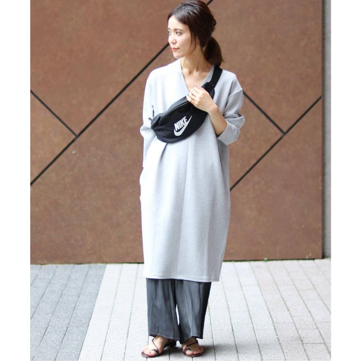 B.C STOCK ベーセーストック】スムースチュニックワンピース◇[品番