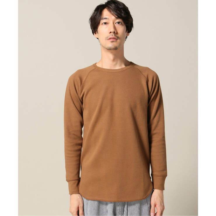 B.C STOCK ベーセーストック】起毛サーマルラグランロングスリーブT