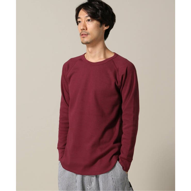 B.C STOCK ベーセーストック】起毛サーマルラグランロングスリーブT