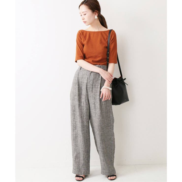 【18％OFF】 IENA】カップ付 ハーフスリーブカットソー◇[品番：BYCW0004502 カットソー(半袖/袖なし)