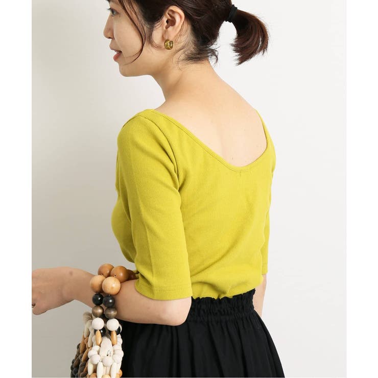 【IENA】カップ付 ハーフスリーブカットソー◆[品番：BYCW0004502]｜B.C  STOCK（ベーセーストック）のレディースファッション通販｜SHOPLIST（ショップリスト）