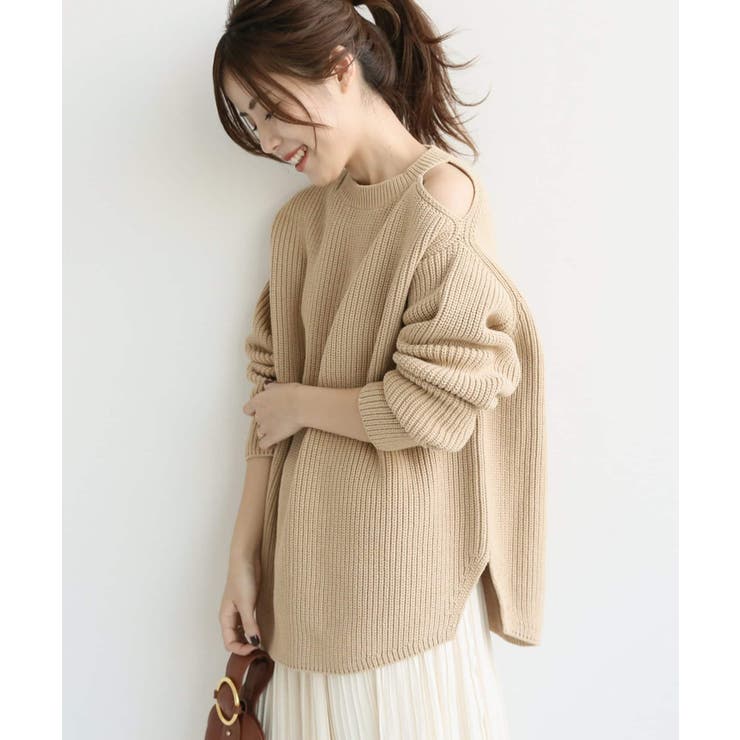 本当に信頼出来る店 Spick Span】オープンショルダープルオーバー◇[品番 and ニット/セーター