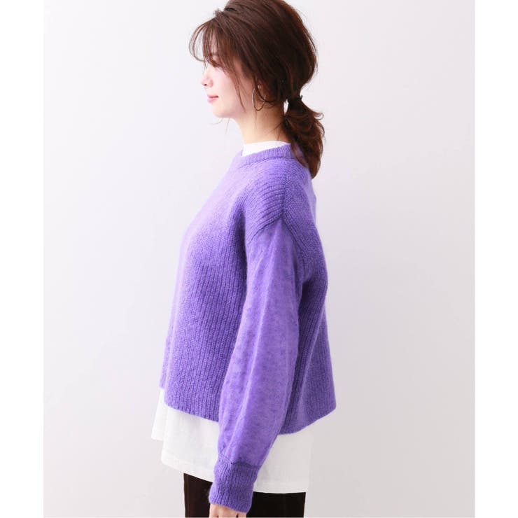 【美品】 スピックアンドスパン ラメモヘヤニット プルオーバー クルーネック Spick & Span - 【美品】 スピックアンドスパン ラメモヘヤニット プル