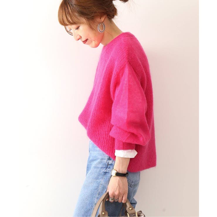 Spick&amp;Span スピックアンドスパン モヘア混ジャンボケーブルプルオーバー Spick & Span（スピックアンドスパン）の「モヘア混ジャンボケーブル