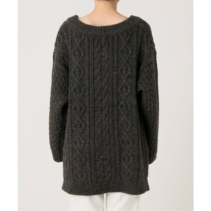 NOBLE ノーブル】【COEL】 Vネックケーブルニット◇[品番：BYCW0001060