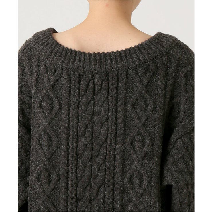 NOBLE ノーブル】【COEL】 Vネックケーブルニット◇[品番