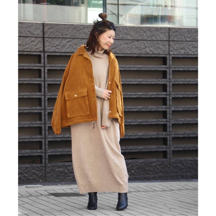カシミヤアンゴラ混 天竺タートルネックワンピース◇[品番：BYCW0000449]｜B.C  STOCK（ベーセーストック）のレディースファッション通販｜SHOPLIST（ショップリスト）