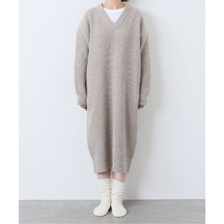 美品◻︎ジャーナルスタンダードラックス ／ブークレーワンピース　グレー JOURNAL STANDARD luxe ジャーナルスタンダードラックス[品番