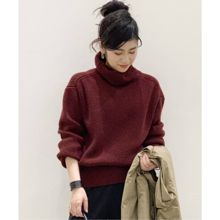 AP STUDIO エーピーストゥディオ】ショートボリュームタートル  