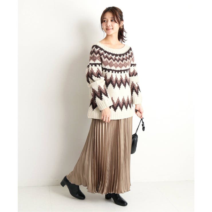 SLOBE IENA スローブイエナ】ハンドフェアアイルニット◇[品番