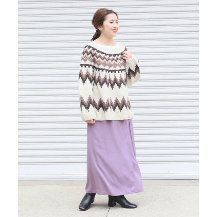 SLOBE IENA スローブイエナ】ハンドフェアアイルニット◇[品番