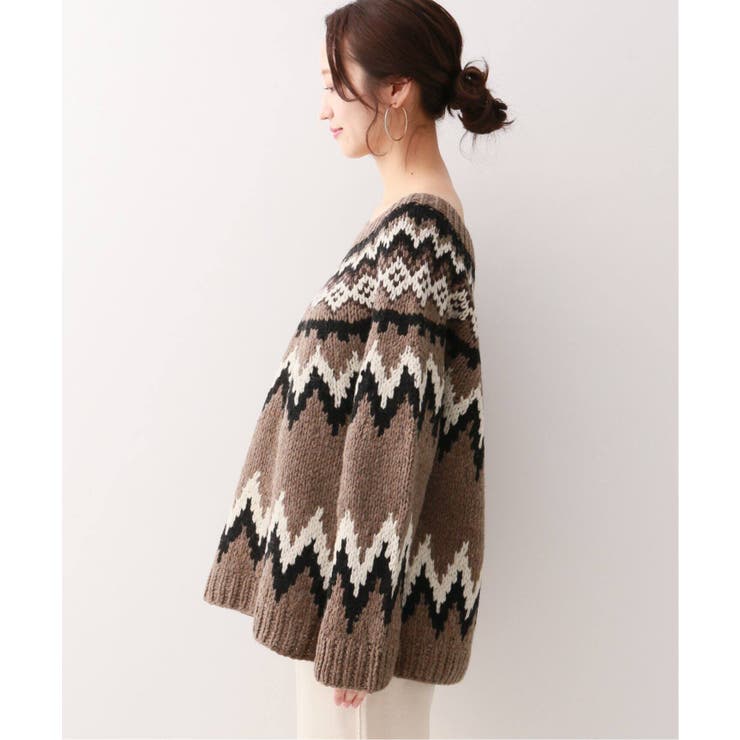SLOBE IENA スローブイエナ】ハンドフェアアイルニット◇[品番