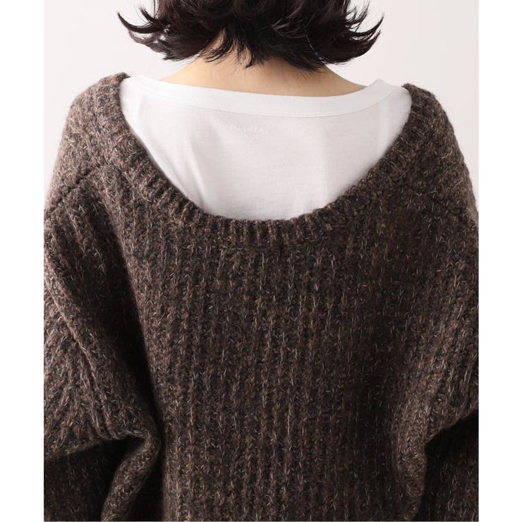 SLOBE IENA スローブイエナ】MIX畦Vネックニット◇[品番：BYCW0000787