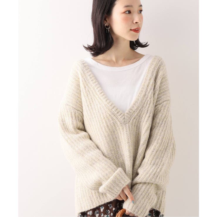 送料無料商品 |  公式 オンライン SLOBE IENA スローブイエナ】MIX畦Vネックニット◇[品番 トップス
