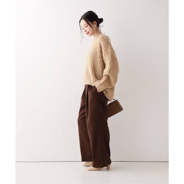 SLOBE IENA スローブイエナ】モヘヤ畦ニュアンスニット[品番