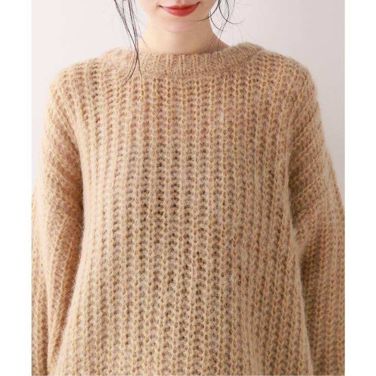 SLOBE IENA スローブイエナ】モヘヤ畦ニュアンスニット[品番
