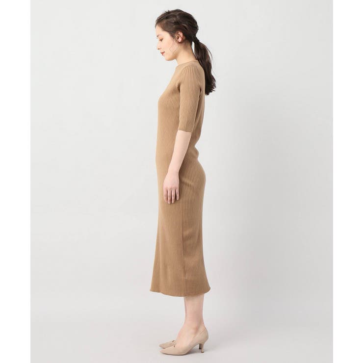 plage リブロングワンピース plage｜Rib ロングスリーブ ワンピース | Rakuten Fashion(楽天