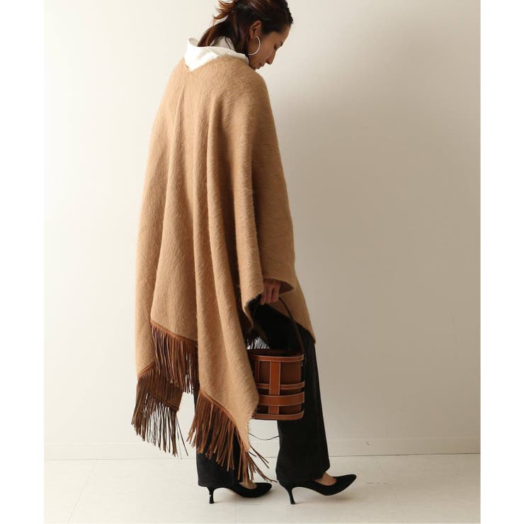 別注キャメルポンチョ◇[品番：BYCW0000264]｜B.C STOCK（ベーセー