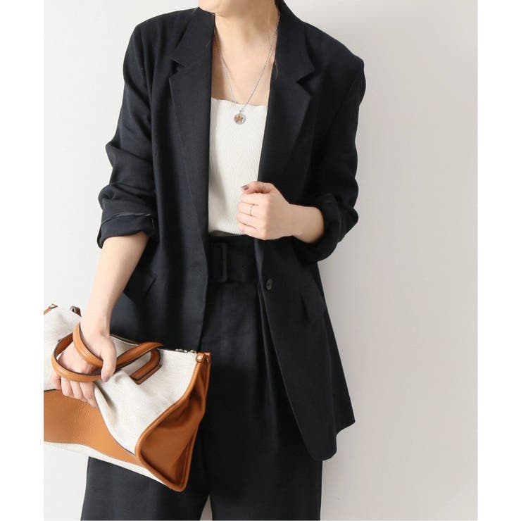 Spick and Span]リネンストレッチ テーラードジャケット◇[品番