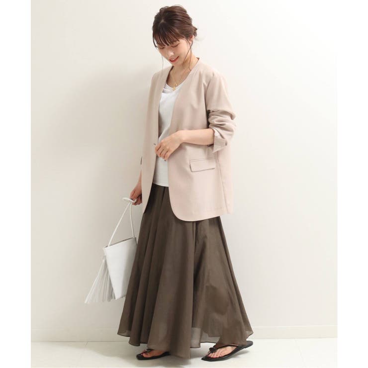 NOBLE]ノーカラージャケット◇[品番：BYCW0004075]｜B.C STOCK