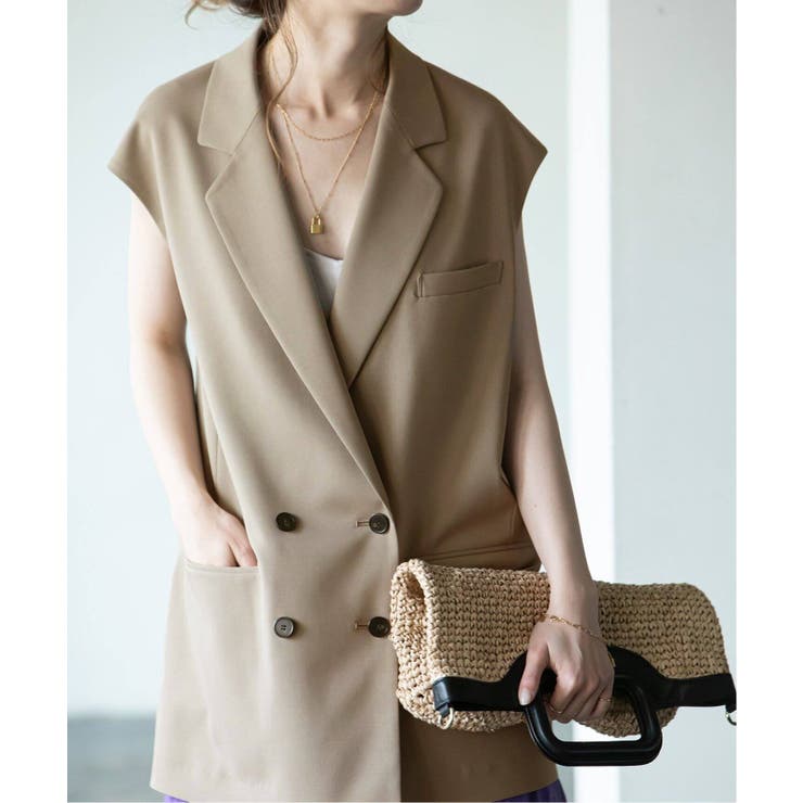 NOBLE]ツイルクロスジレ◇[品番：BYCW0004076]｜B.C STOCK（ベー