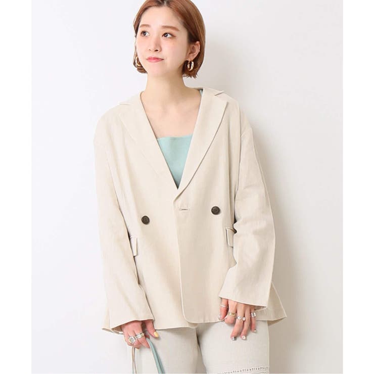 新発売の B.C STOCK ベーセーストック】麻混ダブルブレストジャケット ジャケット・アウター