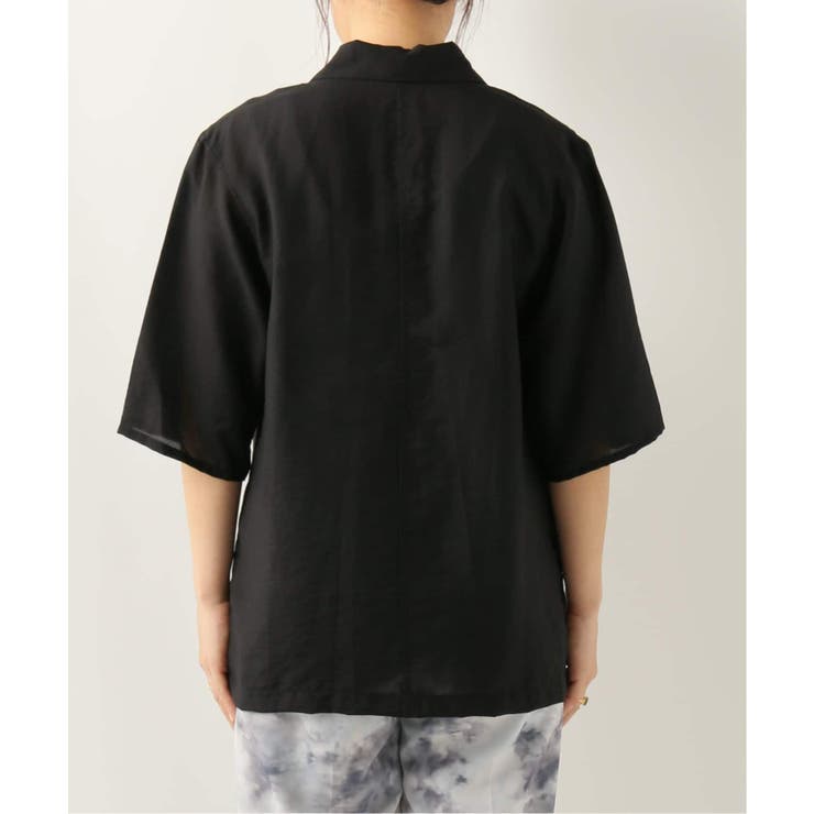 B.C STOCK ベーセーストック】半袖シアージャケット[品番：BYCW0001340