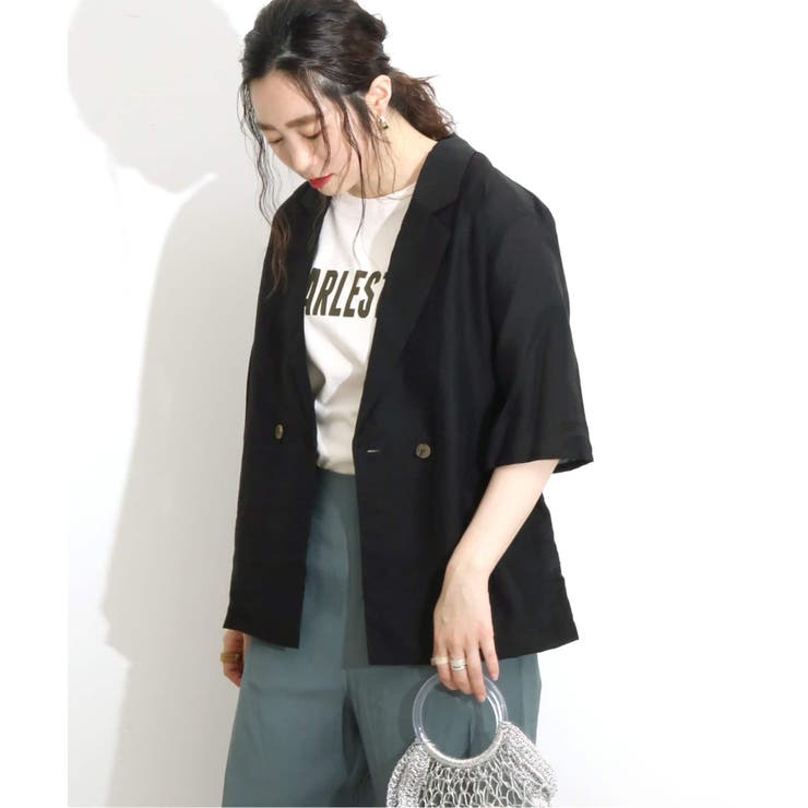 B.C STOCKベーセーストックハーフスリーブジャケット　シアージャケット B.C STOCKベーセーストックハーフスリーブジャケット シアー