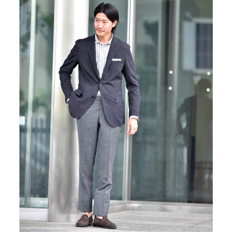 【B.C STOCK ベーセーストック】メランジプリントサッカージャケット | B.C STOCK | 詳細画像8 