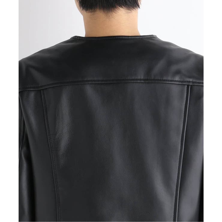 B.C stock ラムレザースタンドカラージャケット ラムレザースタンドカラージャケット｜メンズファッション通販