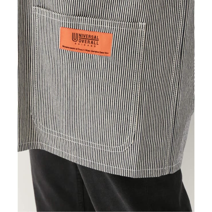 JW別注 ヒッコリーカバーオールジャケット◇[品番：BYCW0006626