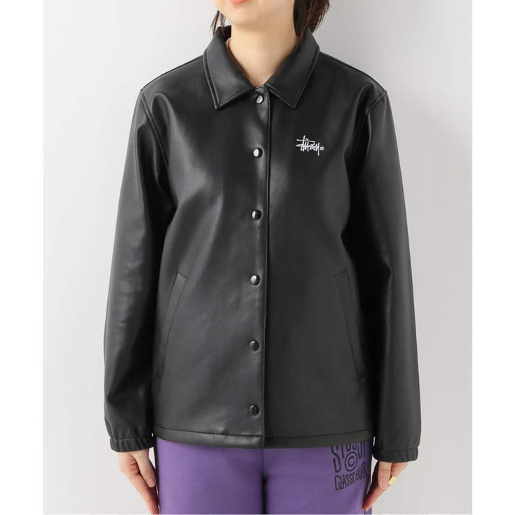 STUSSY / ステューシー】 PU COACH JACKET[品番：BYCW0006633]｜B.C ...