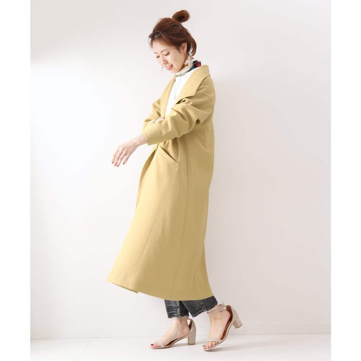 Spick and Span]ビックカラーガウンコート◇[品番：BYCW0003904