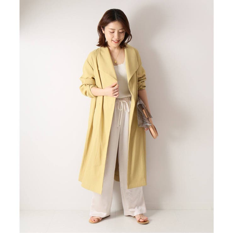 Spick and Span]ビックカラーガウンコート◇[品番：BYCW0003904