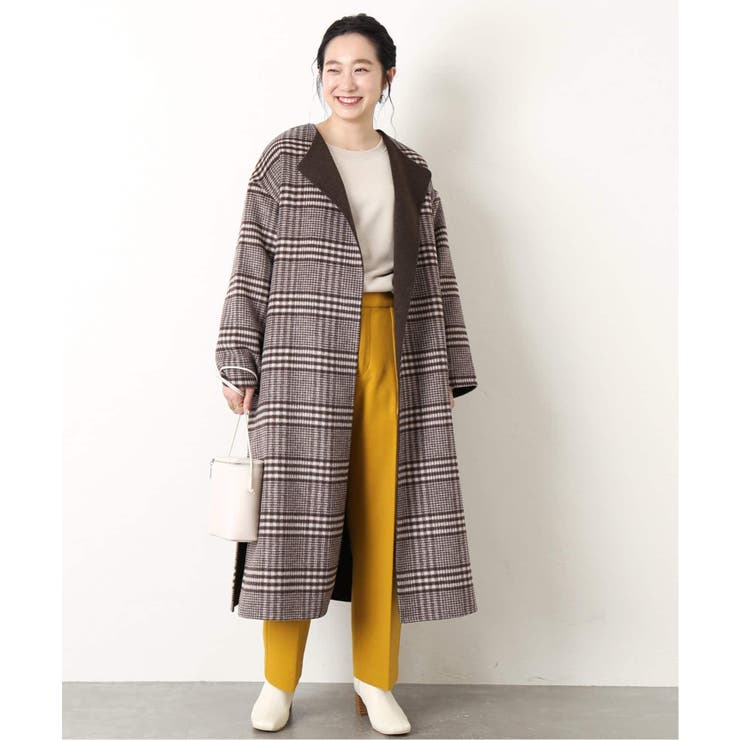 B.C STOCK ベーセーストック リバーオープンカラーコート◇[品番